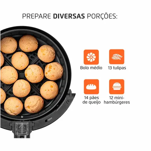 Fritadeira Sem Óleo Air Fryer Pratic 3,6L Mondial AF-36-BI