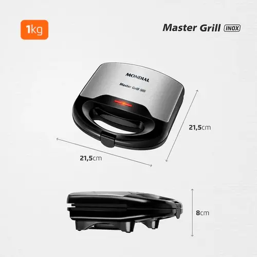 Grill Sanduicheira Mondial Master S-20