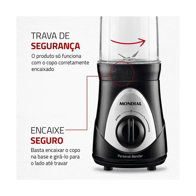 Liquidificador Mondial Personal Blender DG-01