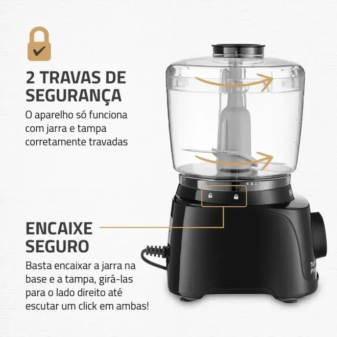 Miniprocessador Mondial Turbo Pratic MP-16B