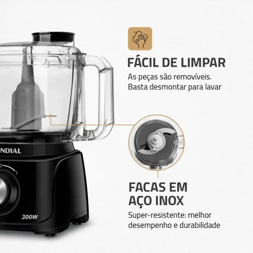 Miniprocessador Mondial Turbo Pratic MP-16B