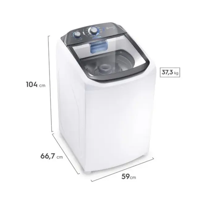 Máquina de Lavar Electrolux 13kg Branca LDA13 Cesto Inox