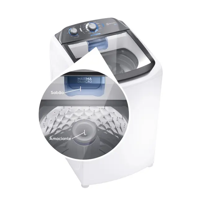 Máquina de Lavar Electrolux 13kg Branca LDA13 Cesto Inox