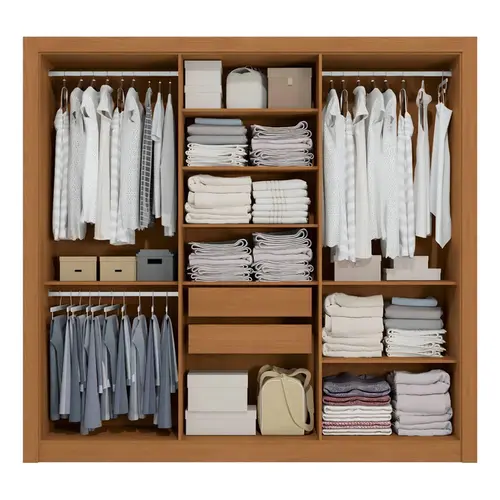 Guarda Roupa Kappesberg CB02M569 6 Portas 2 Gavetas Com Pés