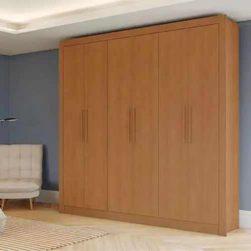 Guarda Roupa Kappesberg CB02M569 6 Portas 2 Gavetas Com Pés