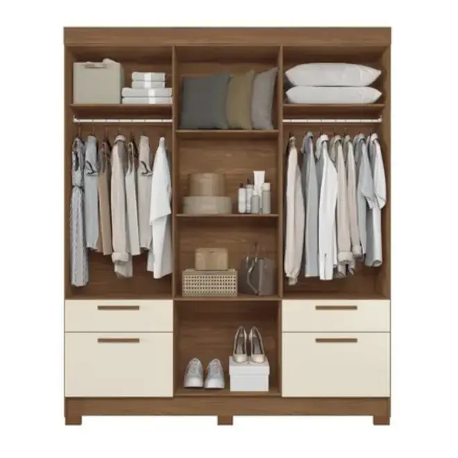 Guarda Roupa Santos Andira Curitiba 8 Portas Com Espelho