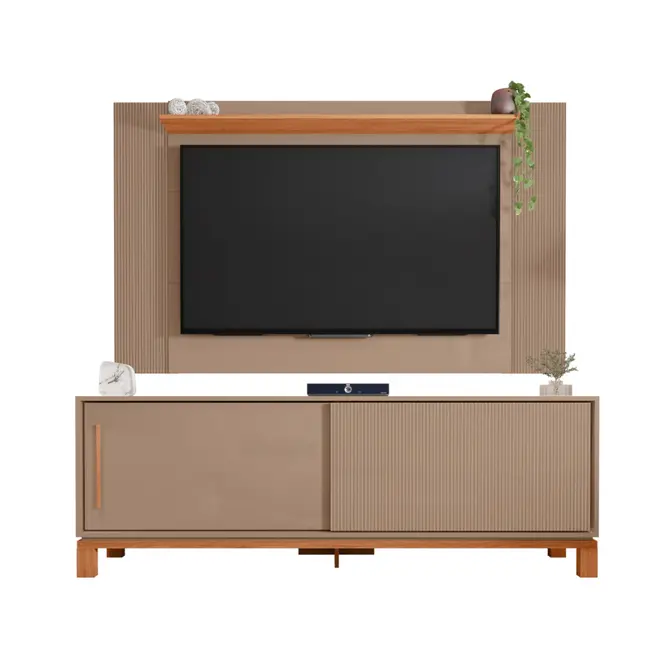Conjunto Caemmun Mondrian Rack + Painel 1.80
