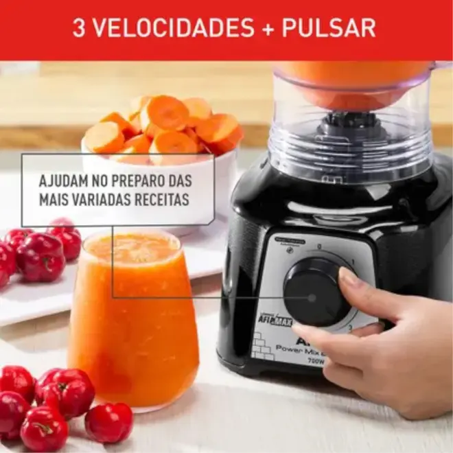 Liquidificador Arno 3 Velocidades Powermix Essential LQ19