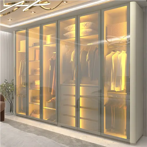 Guarda Roupa Innova Refle com Led 6 Portas