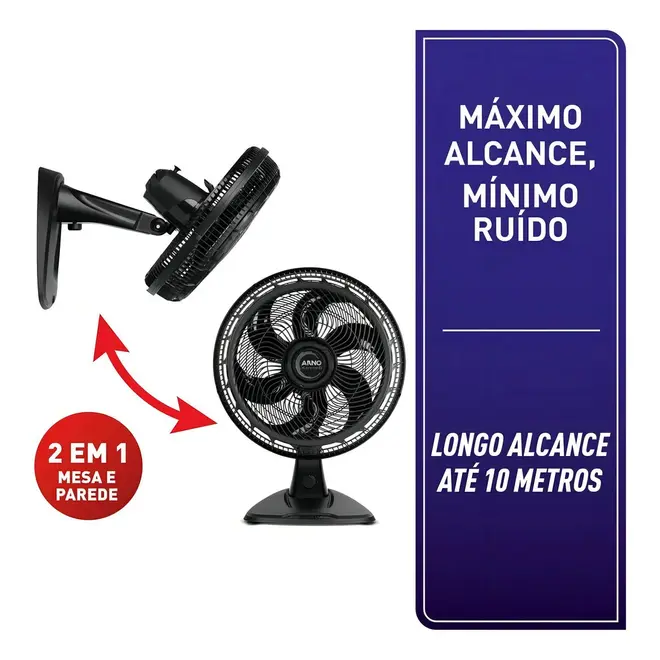 Ventilador Arno 2em1 40Cm Xtreme6 VE60 NEW