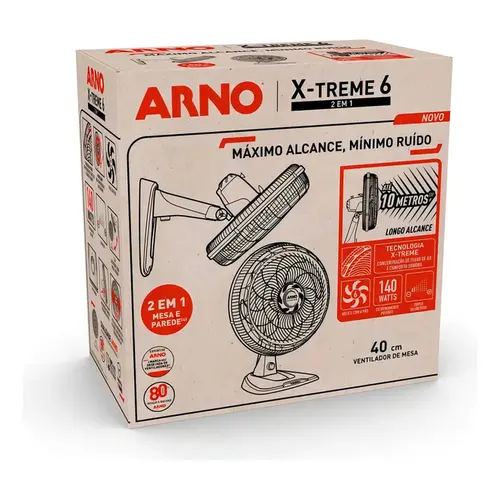 Ventilador Arno 2em1 40Cm Xtreme6 VE60 NEW