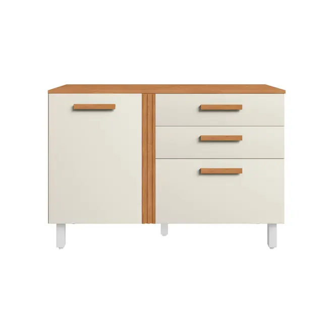 Balcão Topazio Alice 2 Portas 2 Gavetas 100% MDF
