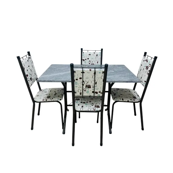 Conjunto de Mesa Thais Móveis Veneza 4 Cadeiras 1040 110X70