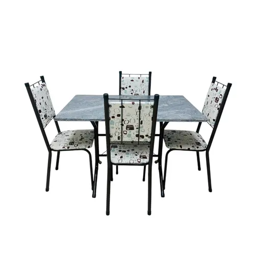 Conjunto de Mesa Thais Móveis Veneza 4 Cadeiras 1040 110X70