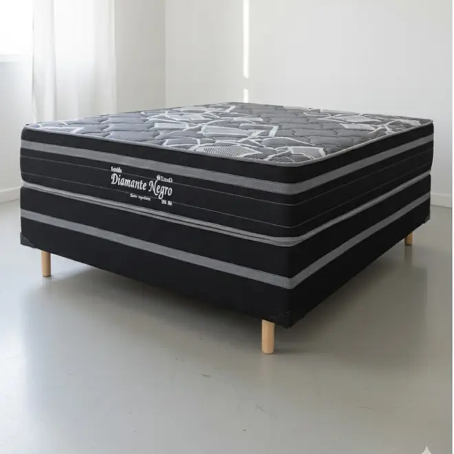 Cama Box Topázio Diamante Negro Molas Ensacadas 198X200