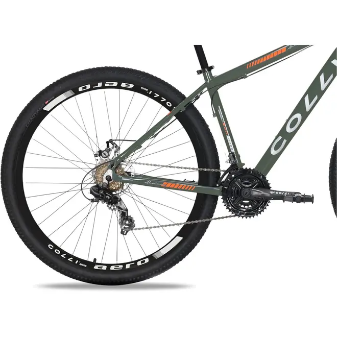 Bicicleta Colli Collina Aro 29 Freio a Disco Verde Militar
