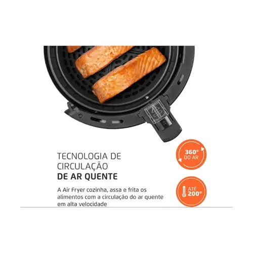 Fritadeira Elétrica Air Fryer  Mondial 3,5l Preto - Af-35-bf