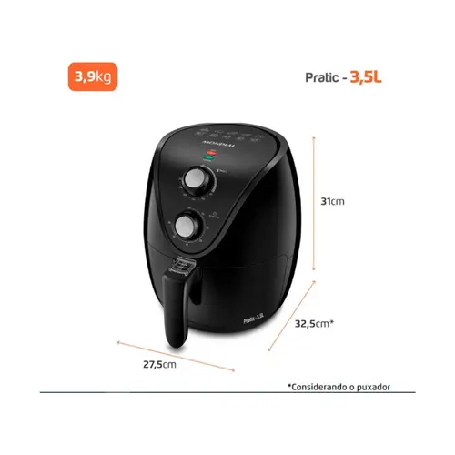 Fritadeira Elétrica Air Fryer  Mondial 3,5l Preto - Af-35-bf