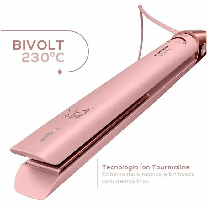 Prancha Britânia Linha Viih Tube Titanium 230°C BPR04 - Bivolt