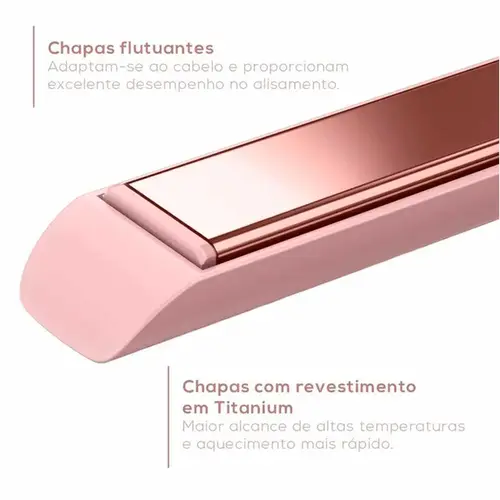 Prancha Britânia Linha Viih Tube Titanium 230°C BPR04 - Bivolt