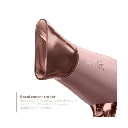 Secador De Cabelo Britânia Viih Tube BSC21A Rose Bivolt