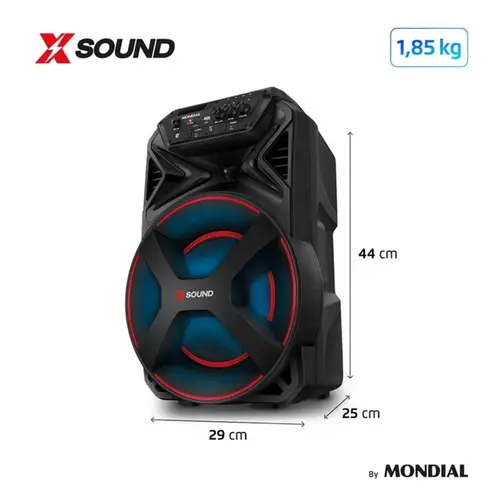 Caixa Amplificada Mondial CM-300-N Xsound 300W RMS