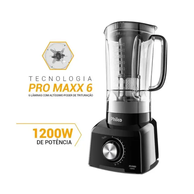 Liquidificador Philco PH900 1200W Preto