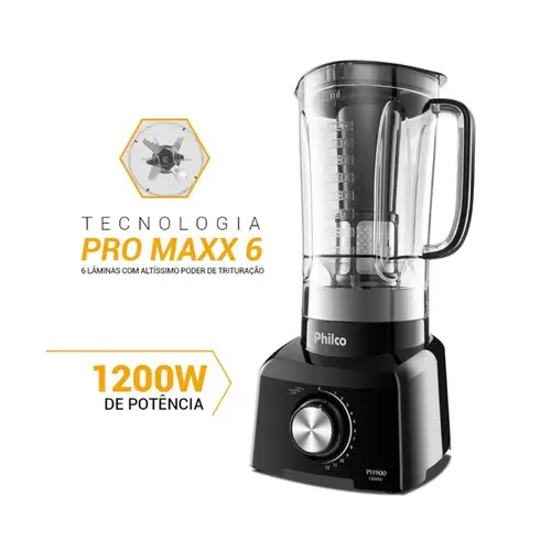 Liquidificador Philco PH900 1200W Preto