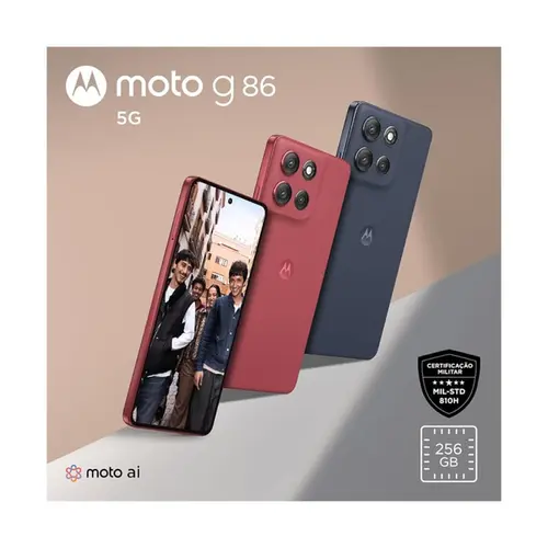 Smartphone Motorola Moto G86 5G - 256GB 6,7 Grafite