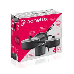 Jogo de Panelas Panelux Antiaderente 4 Peças Magnific Grafite
