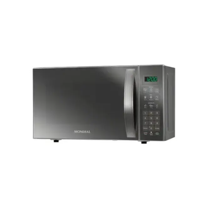 Micro-Ondas Mondial Cinza e Espelhado 21L MO-01-21-E