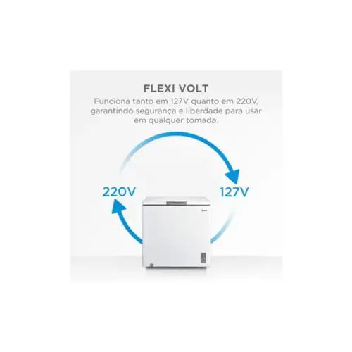 Freezer Horizontal Midea 1 Porta 198L MDRC280SFZ