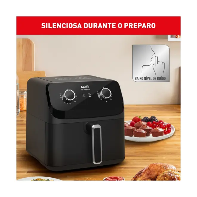 Fritadeira Elétrica Air Fryer Arno Mega AFM7 7,5L 1700W
