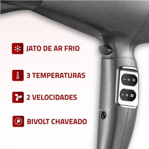 Secador de Cabelos Space Shine Mondial - BIVOLT - SC-20-BI