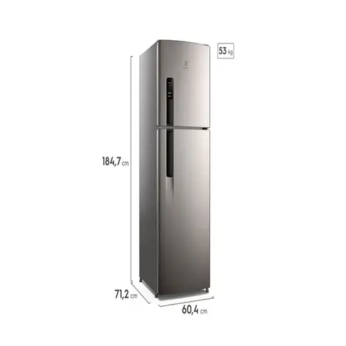 Geladeira Electrolux Frost Free 400L Inverter Duplex Inox Look (IF44S)
