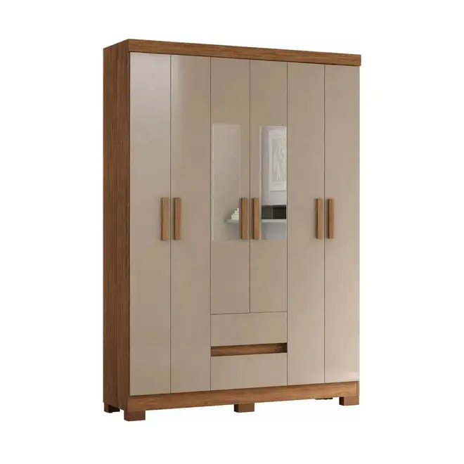 Guarda-Roupa Atualle São Luís New 6 Portas Com 2 Gavetas