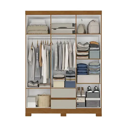 Guarda-Roupa Atualle São Luís New 6 Portas Com 2 Gavetas