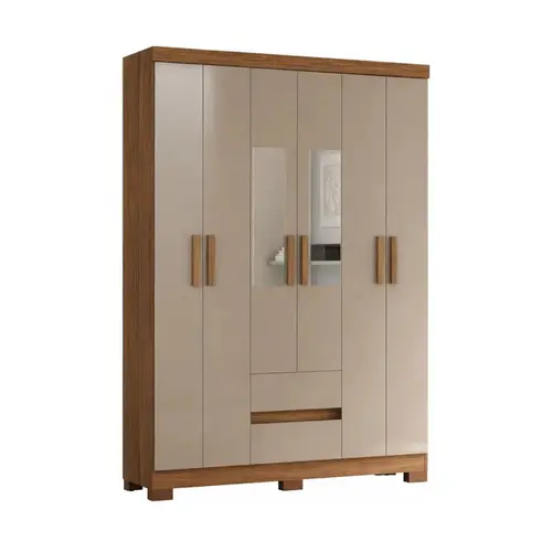 Guarda-Roupa Atualle São Luís New 6 Portas Com 2 Gavetas