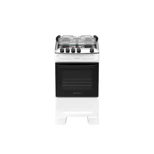 Fogão 4 Bocas Branco com Mesa Inox Atlas Mônaco Top Bivolt