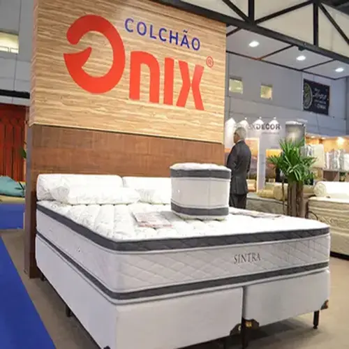 Colchâo Socimol Sintra New 200x200 Branco/Azul