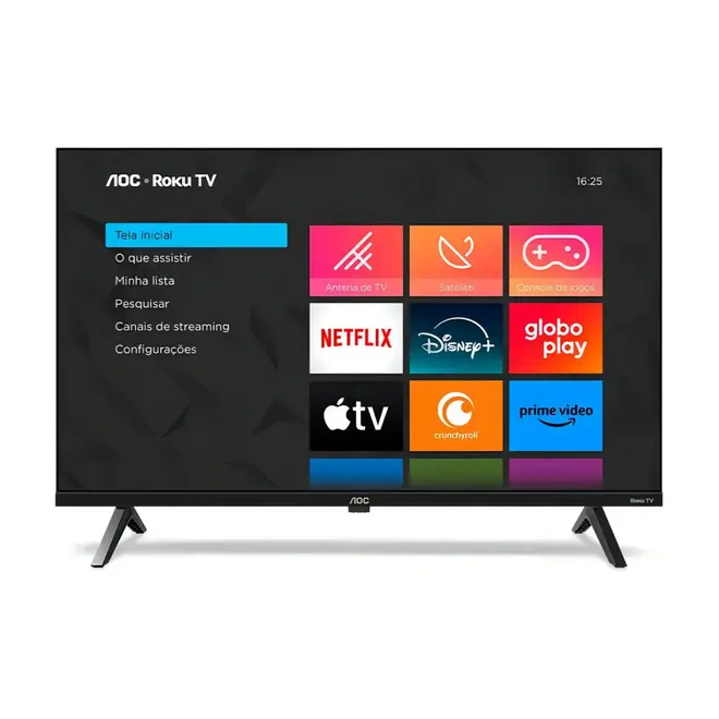 Smart TV AOC 40 Polegadas Full HD Roku TV 40S5045 Wi-Fi