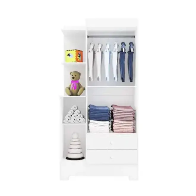 Guarda-Roupa Infantil Tuboarte Magia 3 Portas 2 Gavetas
