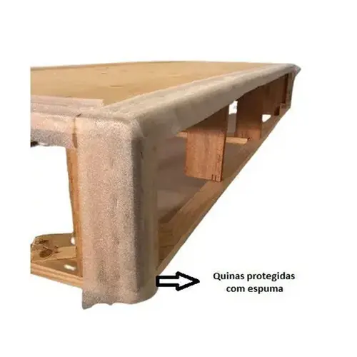 Base de Cama Socimol Superio Sintra 80x200x30 Vermelho