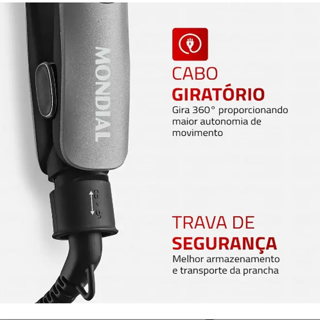 Prancha Mondial Ceramic P-25 230ºC