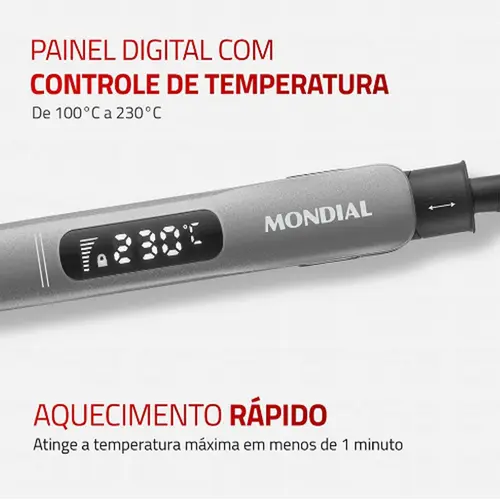 Prancha Mondial Ceramic P-25 230ºC