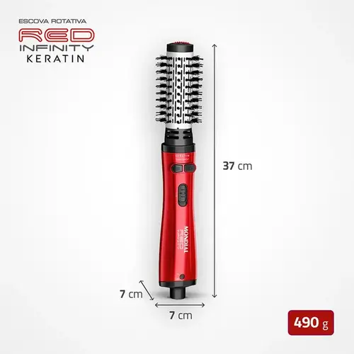 Escova Rotativa Mondial ERB-11-KR Vermelho Bivolt
