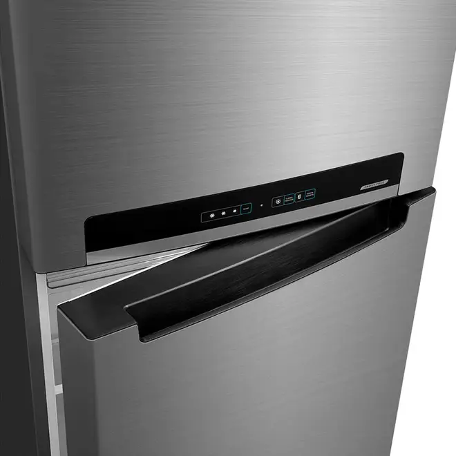 Geladeira Midea Frost Free Duplex 394L Inverter Cor Inox