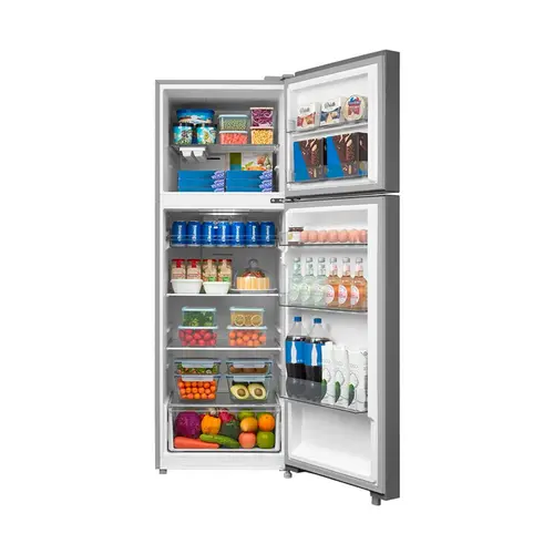 Geladeira Midea Frost Free Duplex 394L Inverter Cor Inox