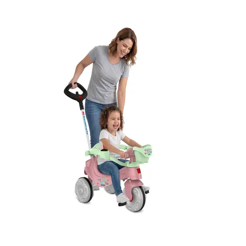 VeloBaby Bandeirante JoyPasseio Azul/Rosa
