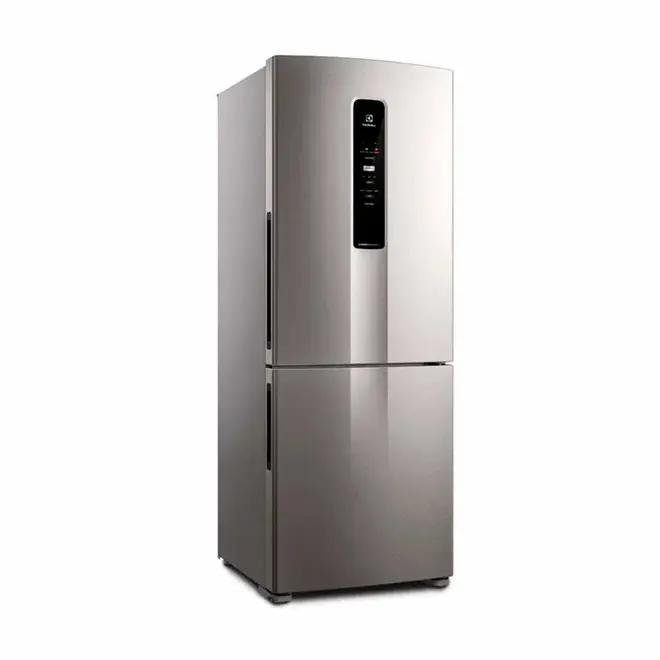 Geladeira Electrolux Frost Free Inverse 490L Inverter AutoSense Inox Look IB7S